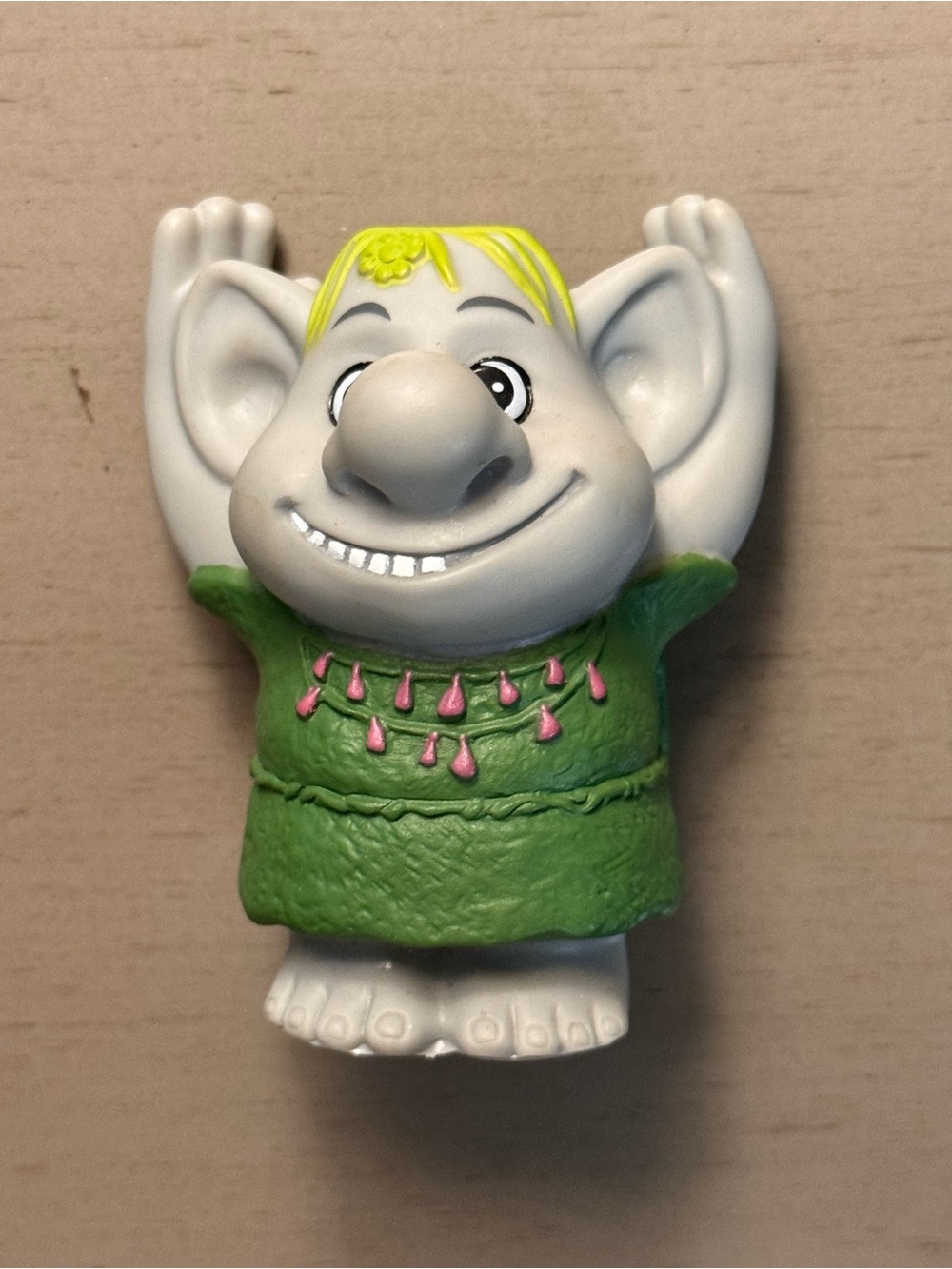 Disney Frozen Petite Surprise Rock Baby Troll 2.25" Tall Vinyl Figure Toy Green